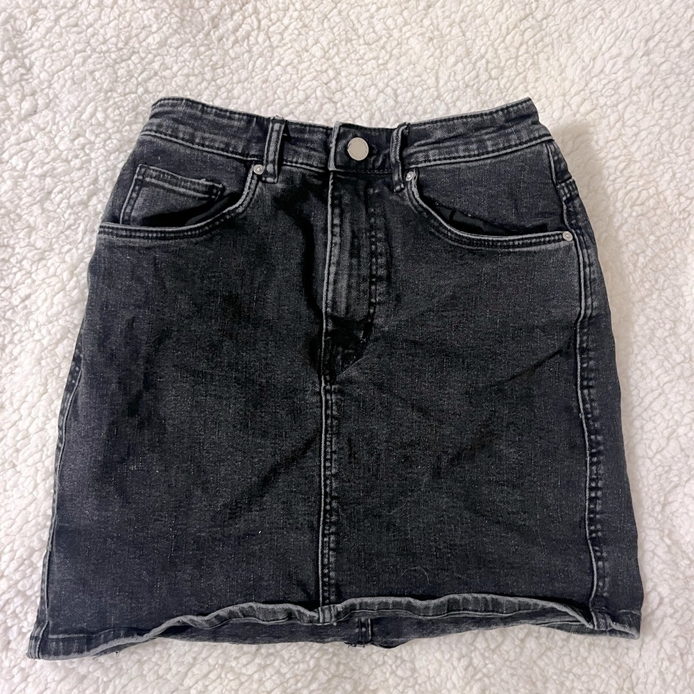 Black Jean skirt